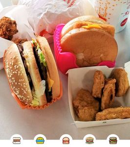 Hamburger Holders Reusable Washable Retractable Hamburger Clip Silicone Rack Holder Burger Box - Product Image 6
