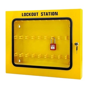 Boîte de sécurité murale en métal Kamal GSX12 pour 30 <span class=keywords><strong>cadenas</strong></span>, station de verrouillage LOTO avec porte de protection <span class=keywords><strong>transparente</strong></span> - Product Image 4