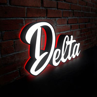 Enseigne de magasin personnalisée en lettres LED 3D, logo publicitaire pour salon de coiffure, affichage intérieur/extérieur, enseigne commerciale pour la décoration