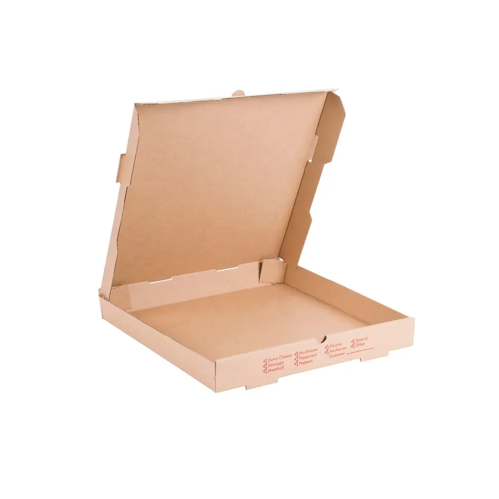 Оптовая продажа от производителя, картонная коробка для пиццы на заказ, простая Персонализированная Коробка для пиццы