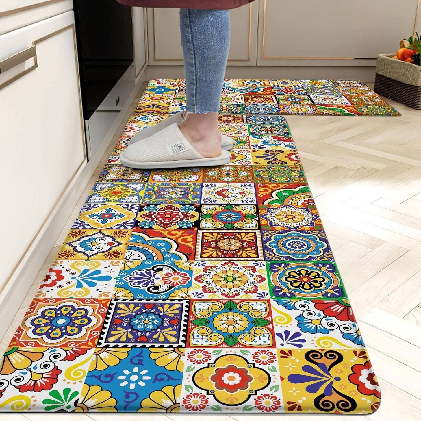 Tapis de cuisine abstrait JN-4