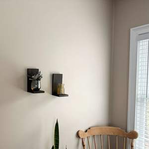 Support mural en bois pour plantes Décoration florale Étagère intérieure Petit support pour plantes en bois suspendu - Product Image 5