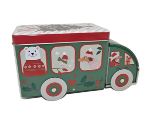 Truck Shaped Tin <b>Box</b> Food Grade Tinplate Cookie Candy Gift Tin Can Custom Printed Xmas Vehicle Shape <b>Metal</b> Packaging <b>Box</b> - Product Image 6