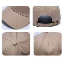 Private Label 6 Panel Softt Ongestructureerde Baseballpet Custom Borduurwerk Logo Black Dad Hoed