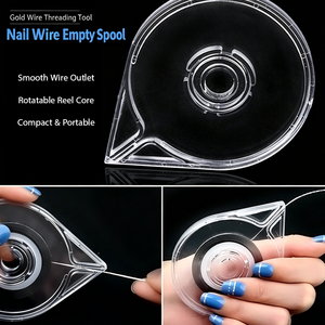 Boîte distributrice professionnelle en acrylique transparente pour bandes de nail art en fil d'or et d'argent, pour la décoration des ongles et les salons de manucure - Product Image 6