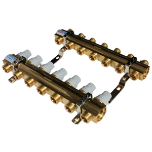 HF216B 7ウェイアンダーフロア暖房混合温度制御分布センター真鍮マニホールド - Product Image 4