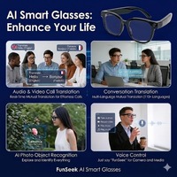 Lentes de Sol Inteligentes AG66 con Cámara Electrocrómica de 1300w, Video, Resistencia al Agua IP54, Plegables, Llamadas por BT, Traducción por IA, ChatGPT