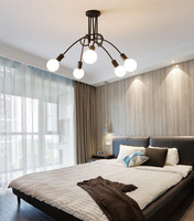 Plafonnier LED 3 couleurs en fer, design moderne et épuré, lumière blanc chaud 2700K, angle de faisceau 120°, idéal pour salon, bureau, restaurant, chambre d'enfant