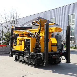 high drilling speed pneumatic air dth well drilling rig with foam pump and mud pump