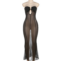 Robe en maille transparente sexy pour femme – Collection été 2026 – Idéale pour la plage