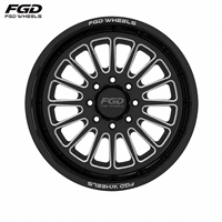 Jantes FGD personnalisées polies forgées Super Single 22X10 22X12 24X12 24X14 26X14 26X16 PCD 8X165.1 pour RAM 2500