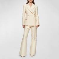 Tenues d'été personnalisées de couleur unie, blazer pour dames, ensemble deux pièces, costumes d'affaires formels de bureau pour femmes