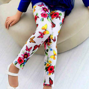 Leggings sans couture pour filles, leggings froncés pour bébés filles, vente en gros de vêtements pour enfants, nouveaux pantalons pour enfants 2021 - Product Image 2