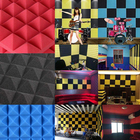 Panneaux muraux acoustiques en mousse pyramidale écologiques à prix bas, vendus directement par l'usine, pour hôtel, studio, contrôle du bruit