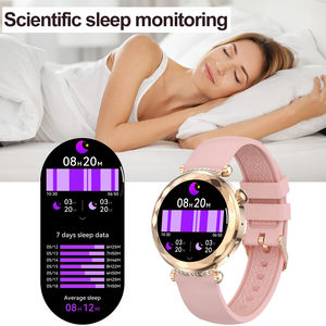 ساعة ذكية مستديرة للنساء من HK88 ساعة ذكية معدنية مقاومة للماء متتبع اللياقة البدنية ساعة رياضية ذكية للنساء من IOS andorid - Product Image 4