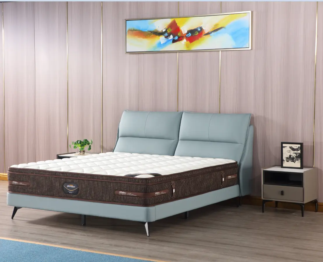 Colchón de futón de algodón orgánico 100%, cama de alta calidad a prueba de insectos, individual, doble, queen, king, hotel, uso doméstico, suave enrollado, 10 pulgadas