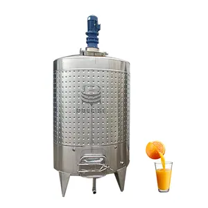 500l Stainless Steel Mixing Tank With Heater For Fruit Juice Equipment