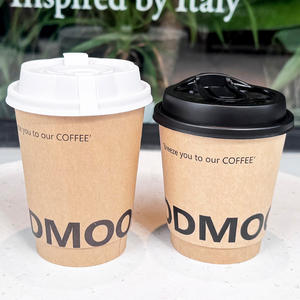 Vasos de Papel Desechables Personalizados de 300 ml, 350 ml, 400 ml, 500 ml, 600 ml, 660 ml para Bebidas Calientes, Suministros para Cafeterías - Product Image 4