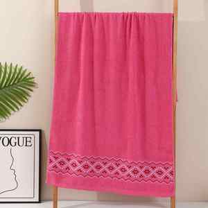 Serviette de bain en coton pur 14 s, produit de haute qualité, doux et confortable - Product Image 3