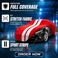 Housse de voiture universelle OEM ajustée anti-poussière pour intérieur, housse de voiture berline pour salle d'exposition automobile
