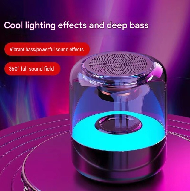 Z5 Wireless Smart Home Desktop Speaker Portable Subwoofer Crystal Mini Speaker Creative Gift Speaker