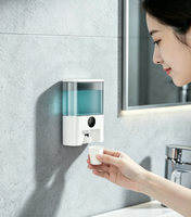 Distributeur automatique de bain de bouche mural portable, rechargeable, 500 ml, sans contact, avec logo personnalisé, pour enfants, adultes et couples, idéal pour la salle de bain