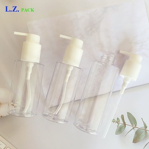 Lz Gói Cổ 3.3Oz 4Oz 5Oz Trắng Nắp Rõ Ràng Rỗng Lotion Phun Chai Biểu Tượng Tùy Chỉnh Cơ Thể Chai Dầu Với Bơm - Product Image 4