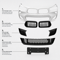 Cocok untuk Perakitan Bumper Depan Mobil X2 F39 dengan Lampu Depan OE 51117499467 Suku Cadang Bodi Mobil Pengganti Langsung Grosir Pabrik