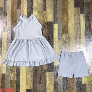 Ensemble de Vêtements de Yoga et de Cheerleading pour Filles et Bébés, 7 Couleurs, Vente en Gros, Boutique, Gilet de Sport et Jupe de Yoga - Product Image 2