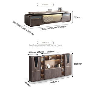 Sang trọng CEO Quản Lý đồ nội thất văn phòng Sản xuất tại Trung Quốc bàn điều hành Bàn văn phòng bàn Ông Chủ bàn điều hành bàn văn phòng - Product Image 6