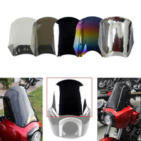 Kit pare-brise carénage de phare fumé 15 "pour moto Harley Dyna Super Glide FXDXT Street Bob FXBB FXR FXDB Style Club