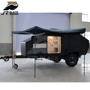 Remolque de camping Carga de conversión pequeña a Camper Cerrado Descalzo Viaje Transcend Rv Offroad Black Caravan Box - Product Image 4