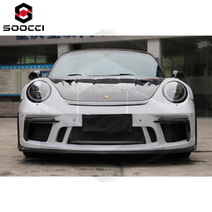 In fibra di carbonio <span class=keywords><strong>GT3</strong></span> stile paraurti anteriore per <span class=keywords><strong>Porsche</strong></span> <span class=keywords><strong>911</strong></span> 991.1 991.2 nuovo aggiornamento Scoop anteriore Splitter labbro mento mento Spoiler diffusore - Product Image 4