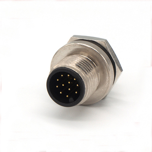 Connecteur métallique M12 étanche pour montage sur panneau, connecteur M12, connecteurs en Y à 4 broches, connecteur M12 à 5 broches - Product Image 5