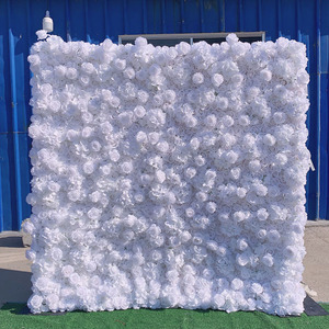 Offre Spéciale fait à la main mariage Floral noël fleur artificielle <span class=keywords><strong>fond</strong></span> rose 5D fleur mur toile <span class=keywords><strong>de</strong></span> <span class=keywords><strong>fond</strong></span> pour hôtels - Product Image 2