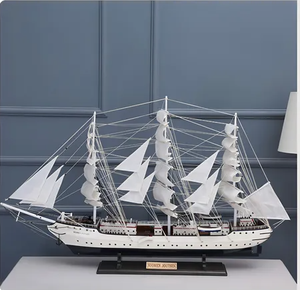 Модель корабля, напечатанная на 3D-принтере: грузовое судно, круизное судно, парусник (пластик/металл/дерево) / Большое круизное судно / Военный корабль — расписанная вручную - Product Image 3