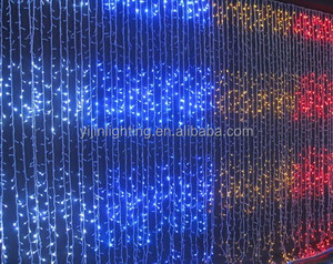 3x3M 2x2m chạy mưa Thác đèn LED không thấm nước mưa sao băng giáng sinh đám cưới Rèm Cổ Tích chuỗi vòng hoa - Product Image 2
