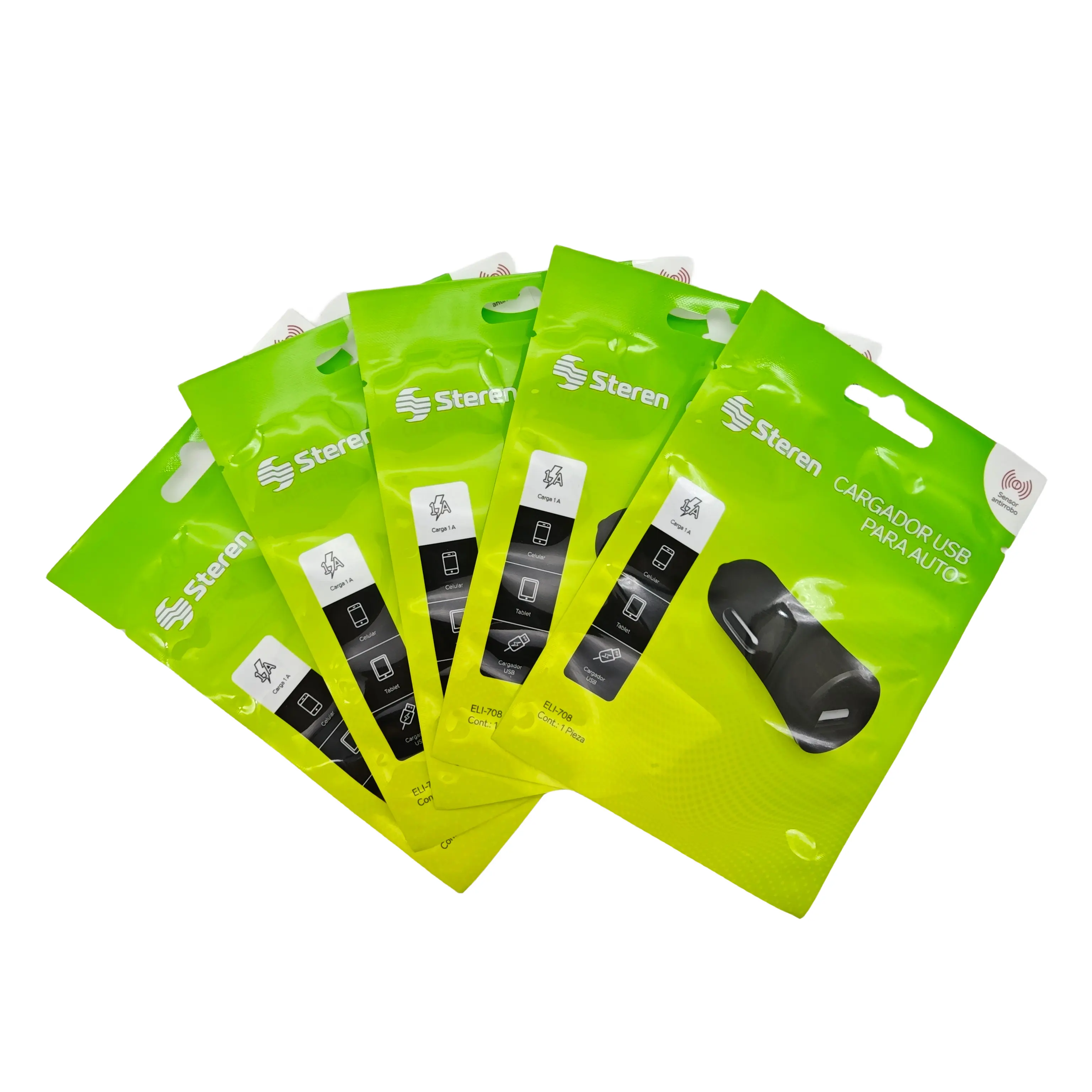 Customized Printing Wholesale Small Heat Sealing 3 Side Sealing Car USB Interface Packaging Bag