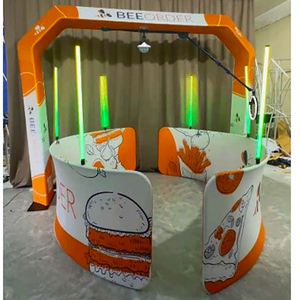 2026 Vente en gros de lumières LED personnalisées à changement de couleur, alimentées par batterie, pour <span class=keywords><strong>fond</strong></span> de photomaton 360° - Product Image 2