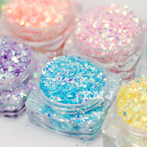 เกล็ดไมลาร์สีรุ้ง 2*2 เกล็ดกลิตเตอร์สีพาสเทลนีออนแบบฝัน สำหรับงาน DIY ตกแต่งเล็บ เรซิ่น งานฝีมือ สไลม์ แก้วน้ำ ของตกแต่งคริสต์มาส - Product Image 5
