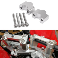 Peninggi setang alumunium CNC suku cadang sepeda motor kustom