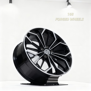 168 Llantas de Aleación de Aluminio Forjado Personalizadas 5x135/108/139.7/150 PCD para Autos de Pasajeros/Deportivos - Amalfi/Roma/Spider/Cherokee/Gemera - Negro - Product Image 2
