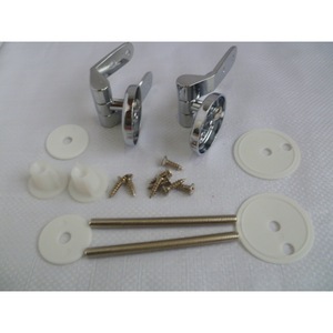 Toilet Seat Hinges Zinc Alloy Round Modern Bathroom Hotel Use - Product Image 4