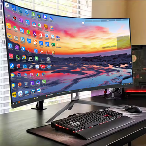 Monitor Gaming PC Rebekah Factory yang Dapat Dikustomisasi 24/27/34 Inci Layar Datar/Lengkung Monitor Gamer 1/2/3K Tanpa Bingkai - Product Image 3