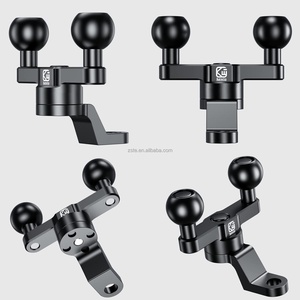 <span class=keywords><strong>Support</strong></span> de rétroviseur de <span class=keywords><strong>moto</strong></span> à double rotule 1 pouce, rotule en TPU antidérapante, base de montage de rétroviseur en aluminium CNC pour <span class=keywords><strong>support</strong></span> de téléphone - Product Image 3