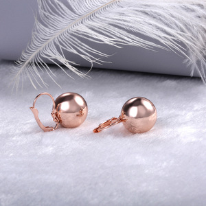 Orecchini a polsino con sfera per donna, minimalisti, con perline rotonde, accessori moda per uso quotidiano - Product Image 5