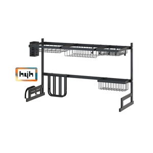 Multi-function Wall Mounted Shelf Hanging aluminium wall storage kitchen rack storage spice rack