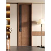 Portes intérieures modernes personnalisées en bois plaqué pour chambre à coucher – Designs haut de gamme avec finition grain de bois naturel