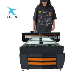 Dtg Printer Direct Op Stof Textiel Met Flatbed T-Shirt Printer