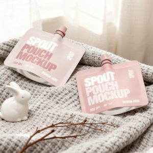 Emballage personnalisé en aluminium avec logo sur mesure, sachet doypack en plastique pour masques faciaux, crèmes pour les mains, gels d'aloe vera, shampooings - Product Image 1